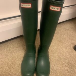 Hunter green boots